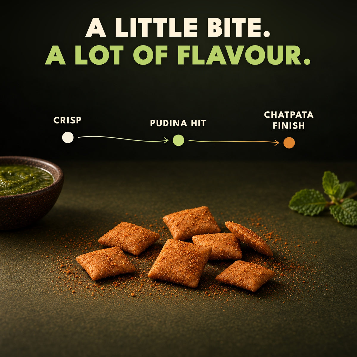 Anyway Kachori Bites Pudina Chutney taste journey: a little bite, a lot of flavour
