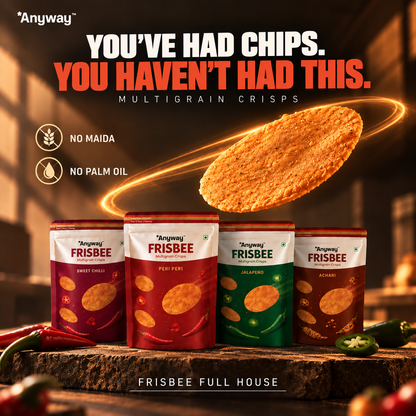 You've had chips. You haven't had this. Frisbee Full House pack of 4, all four flavours