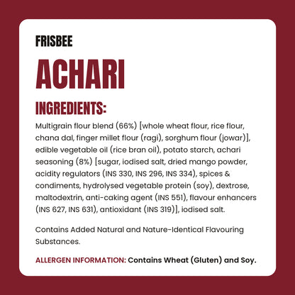 Anyway Frisbee Achari ingredients list
