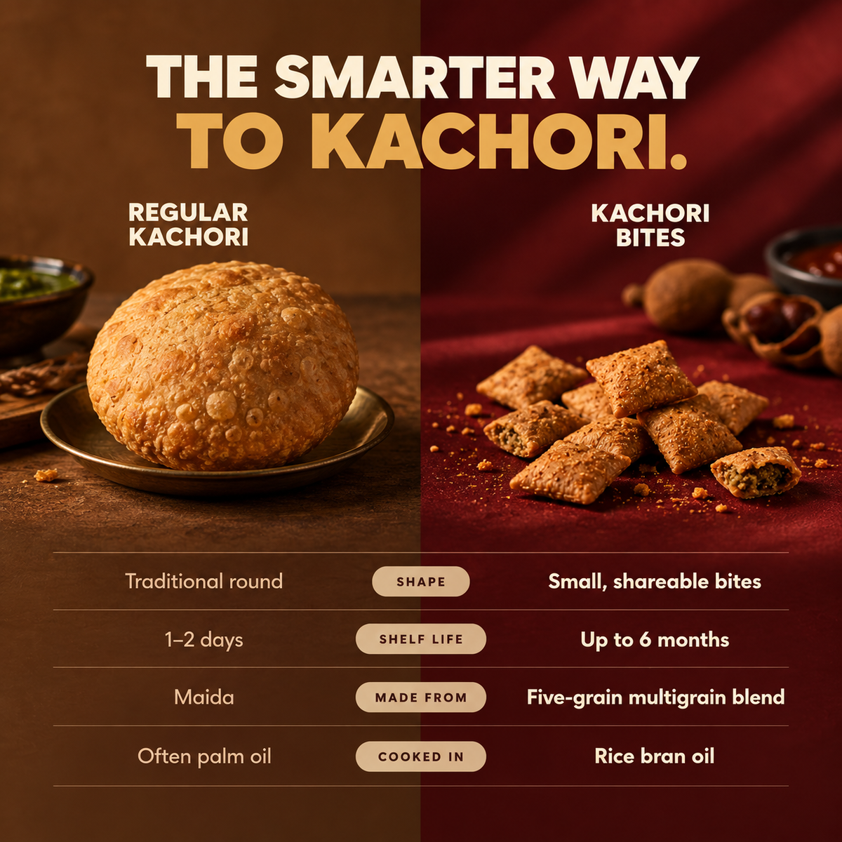 Anyway Kachori Bites vs regular kachori: the smarter way to kachori